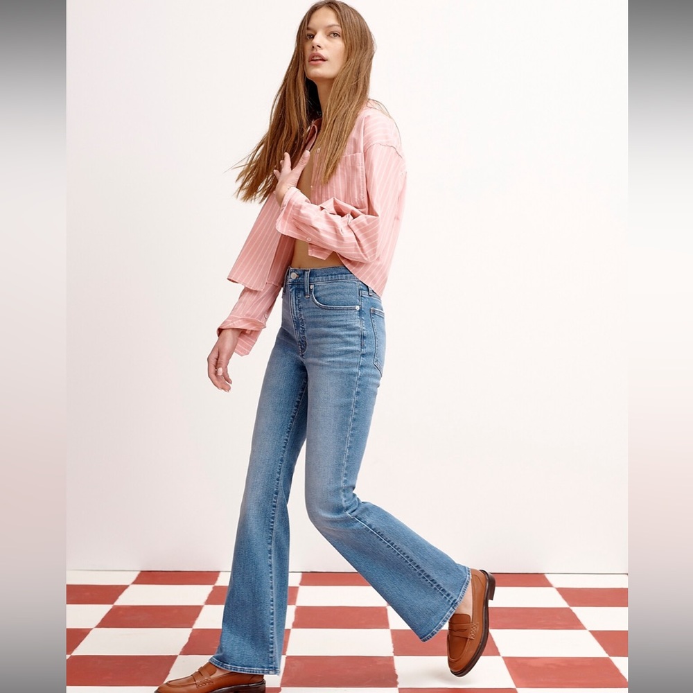 Madewell Blue Flare & Wide Leg Jeans
